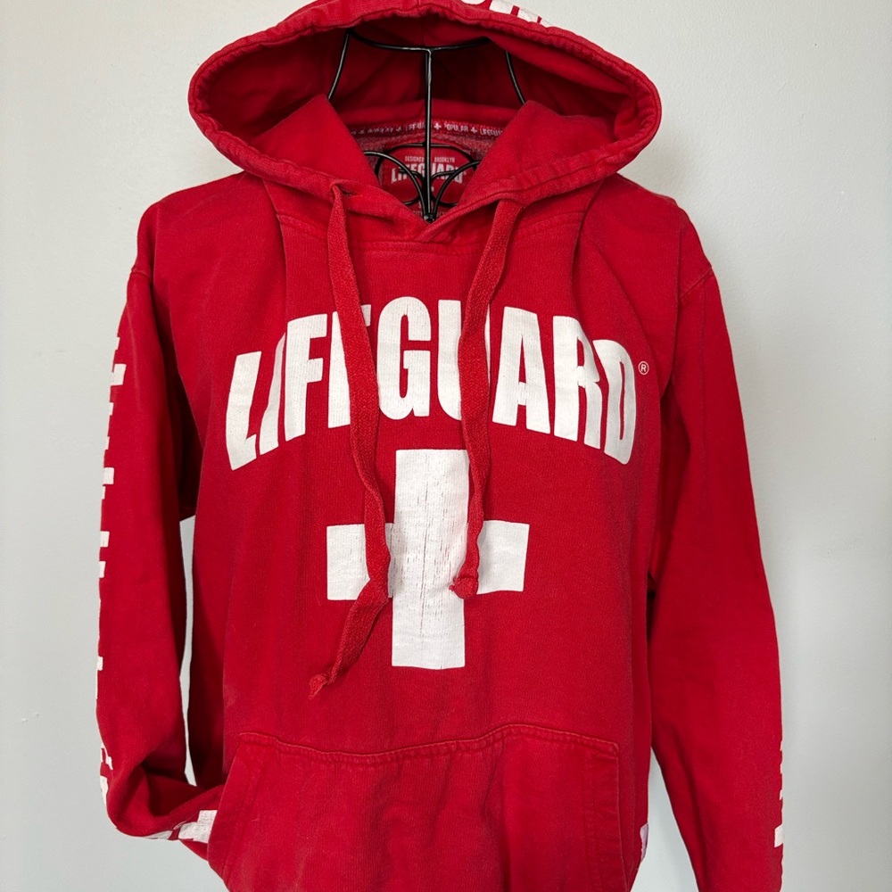Red Lifeguard Hoodie